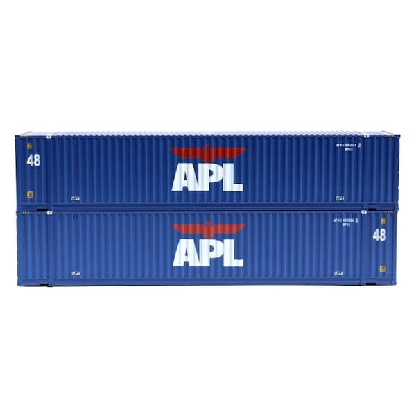 Jacksonville Terminal 48 ft. N Scale APL High Cube 3-42-3 Container Set - No.3 JTC485019 - main